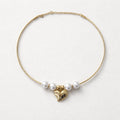 Collana perle rigida cuore