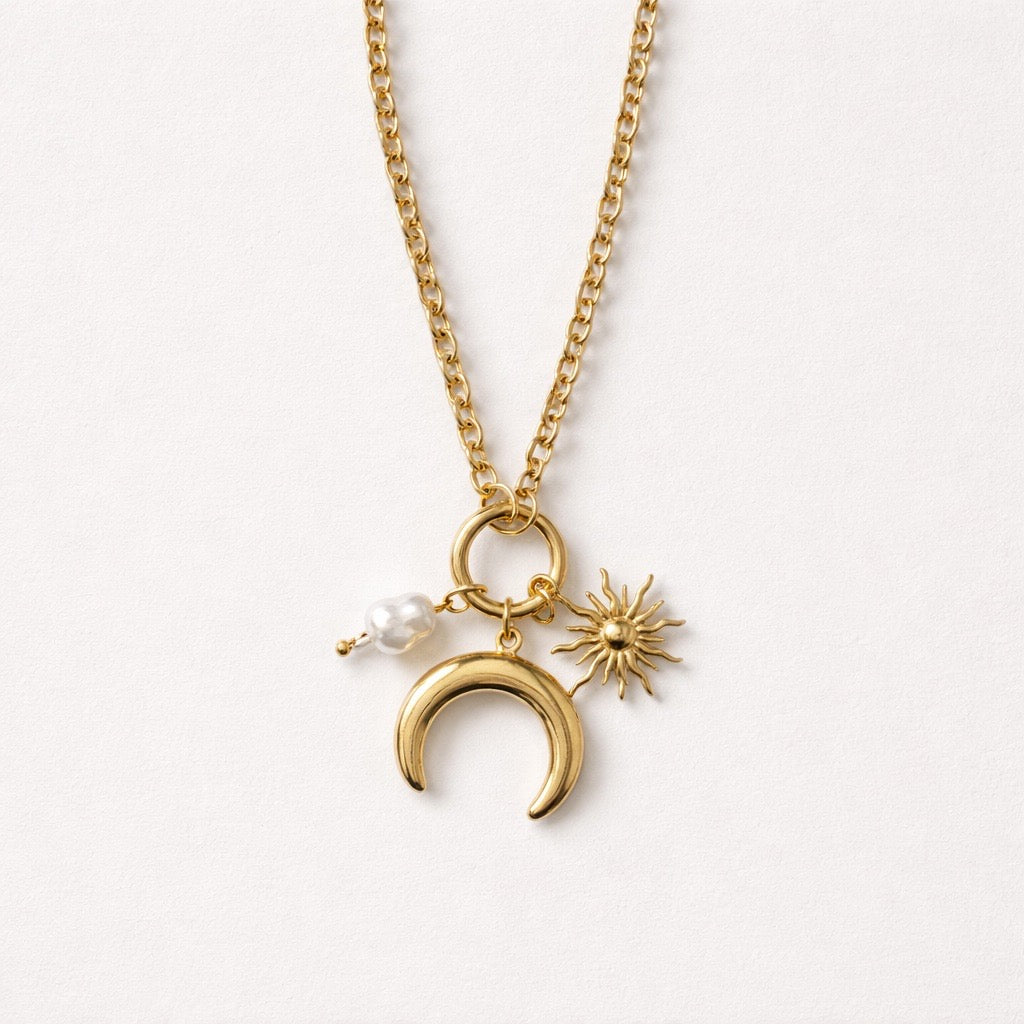 Collana perle luna