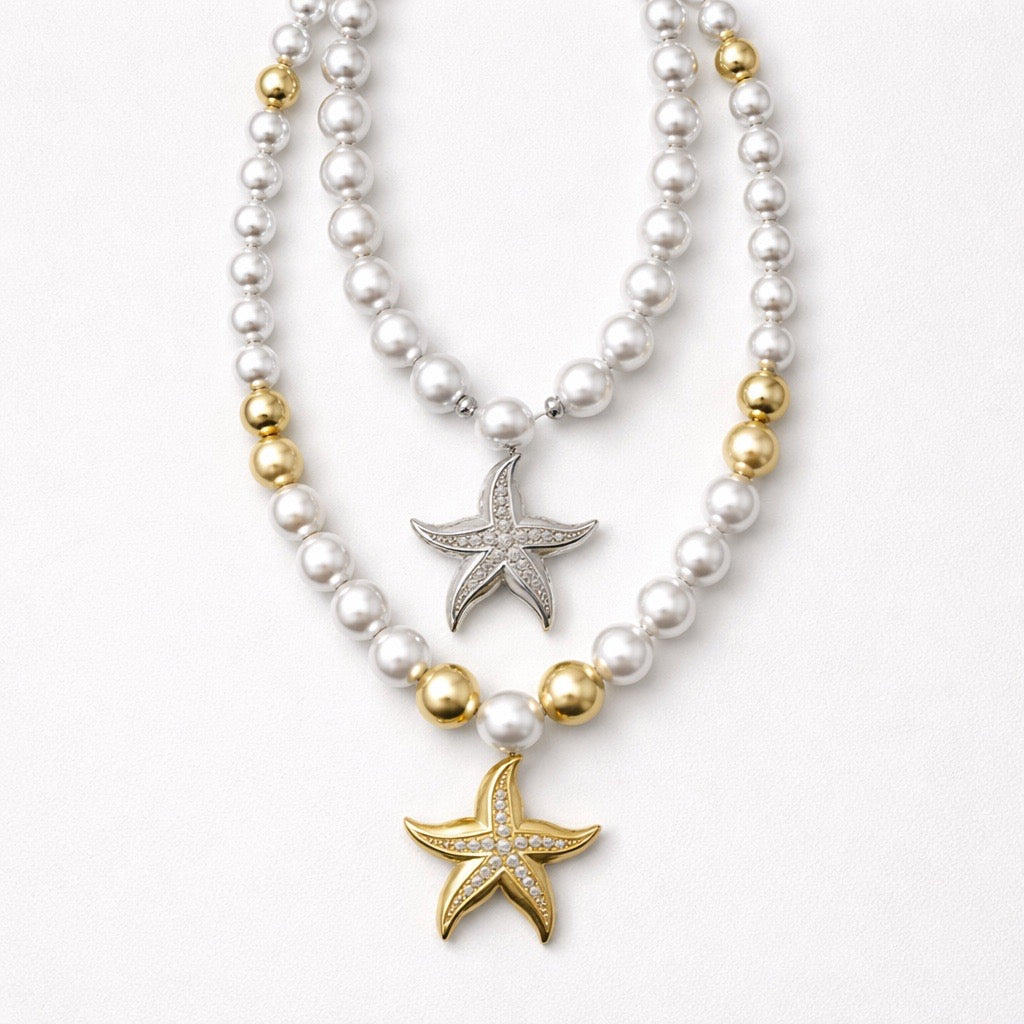 Collana perle stella marina