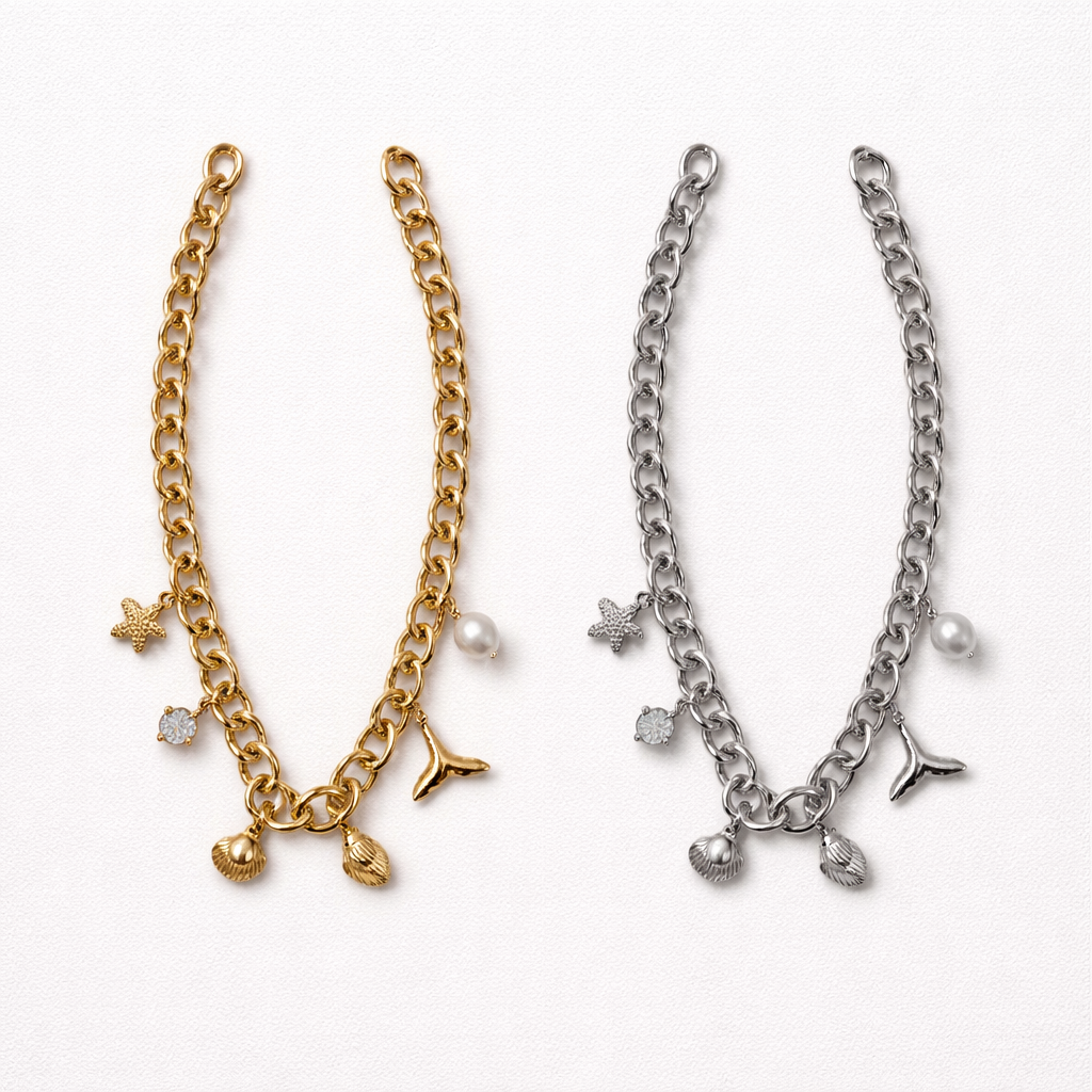 Collana perle catena