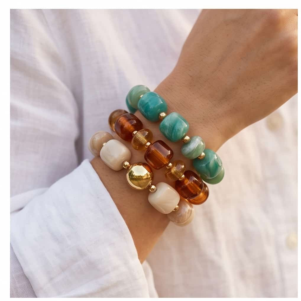 Bracciale elastico resina