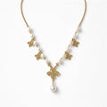 Collana perle fiori