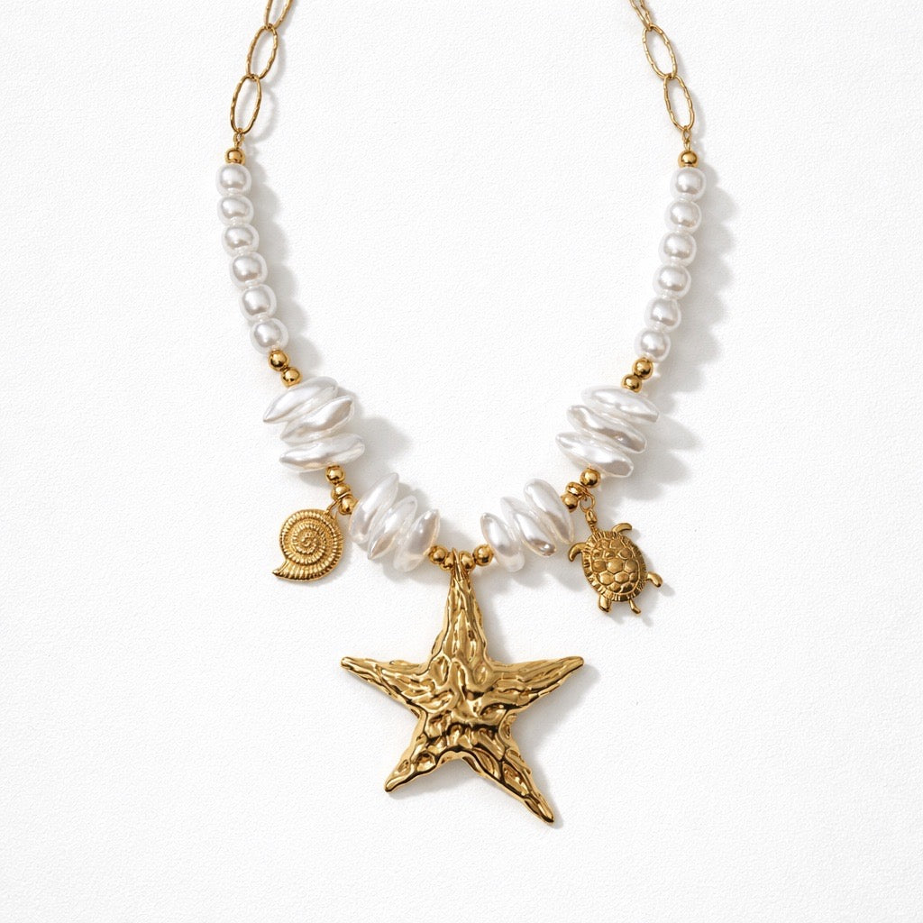 Collana perle stella marina