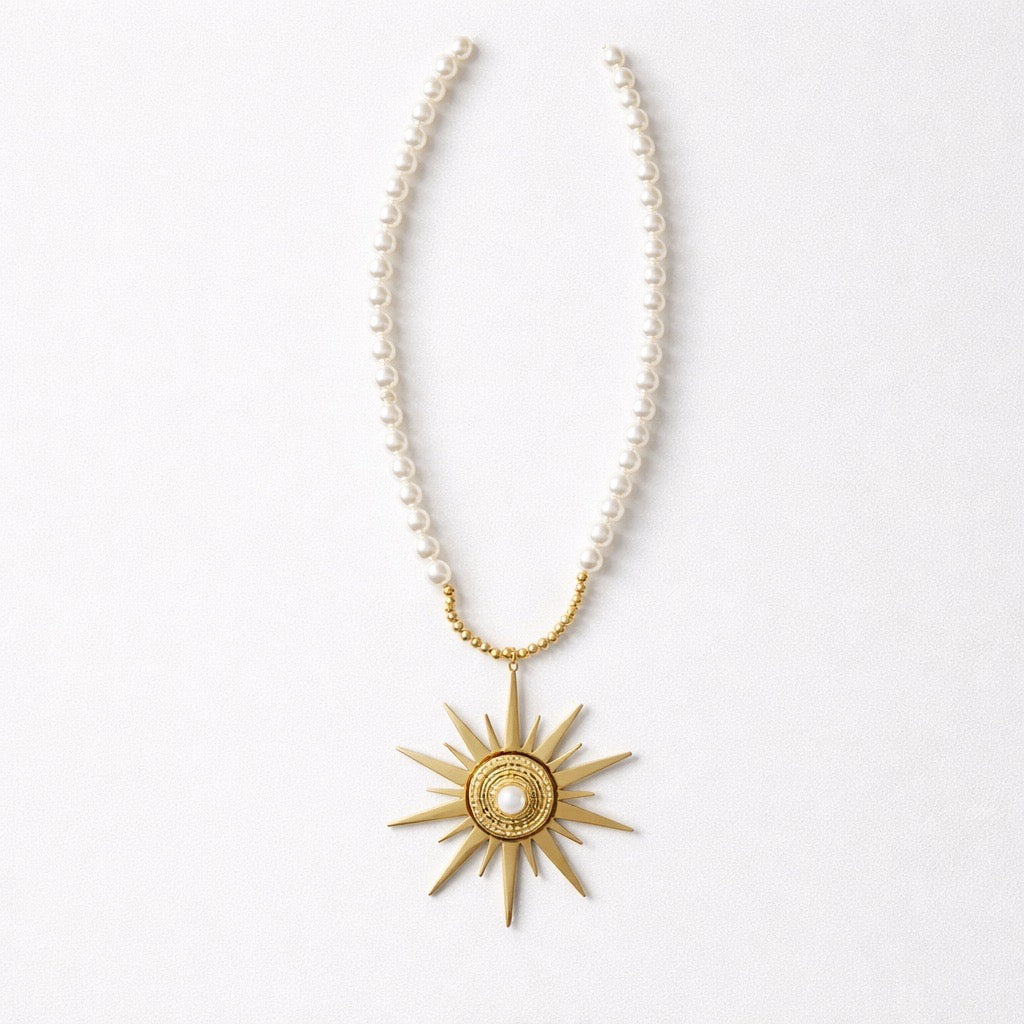 Collana perle sole
