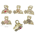 Pinza fermacapelli metallo 5 pezzi