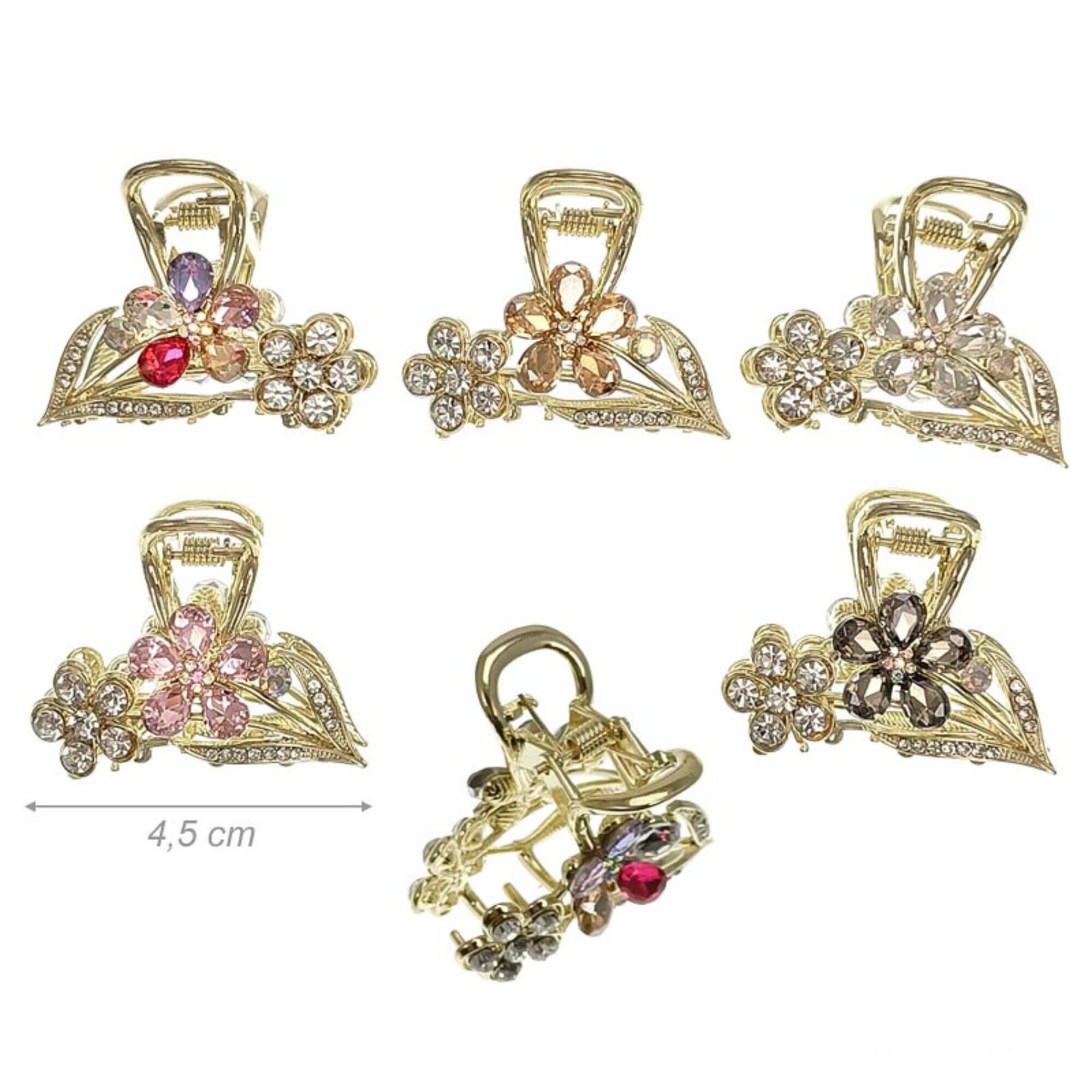 Pinza fermacapelli metallo 5 pezzi