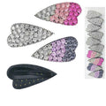 Clic Clac cuore strass 3 pezzi