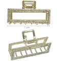 Pinza fermacapelli metallo strass