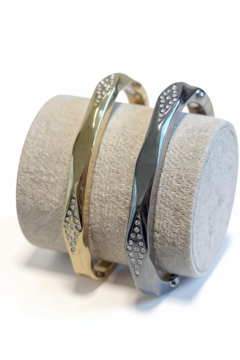 Bracciale rigido acciaio manetta