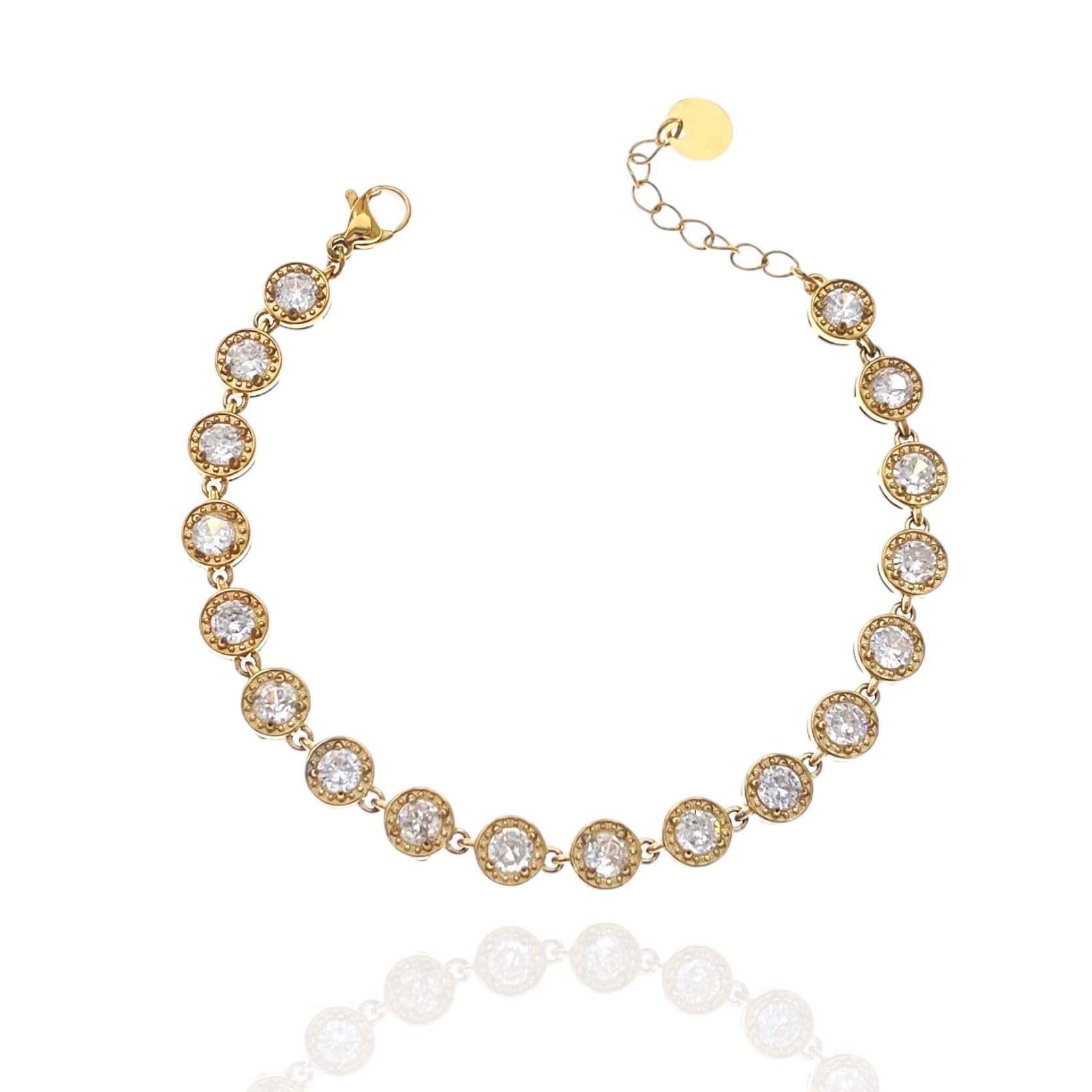 Bracciale tennis acciaio