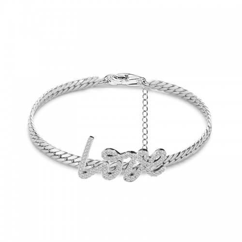 Bracciale acciaio love