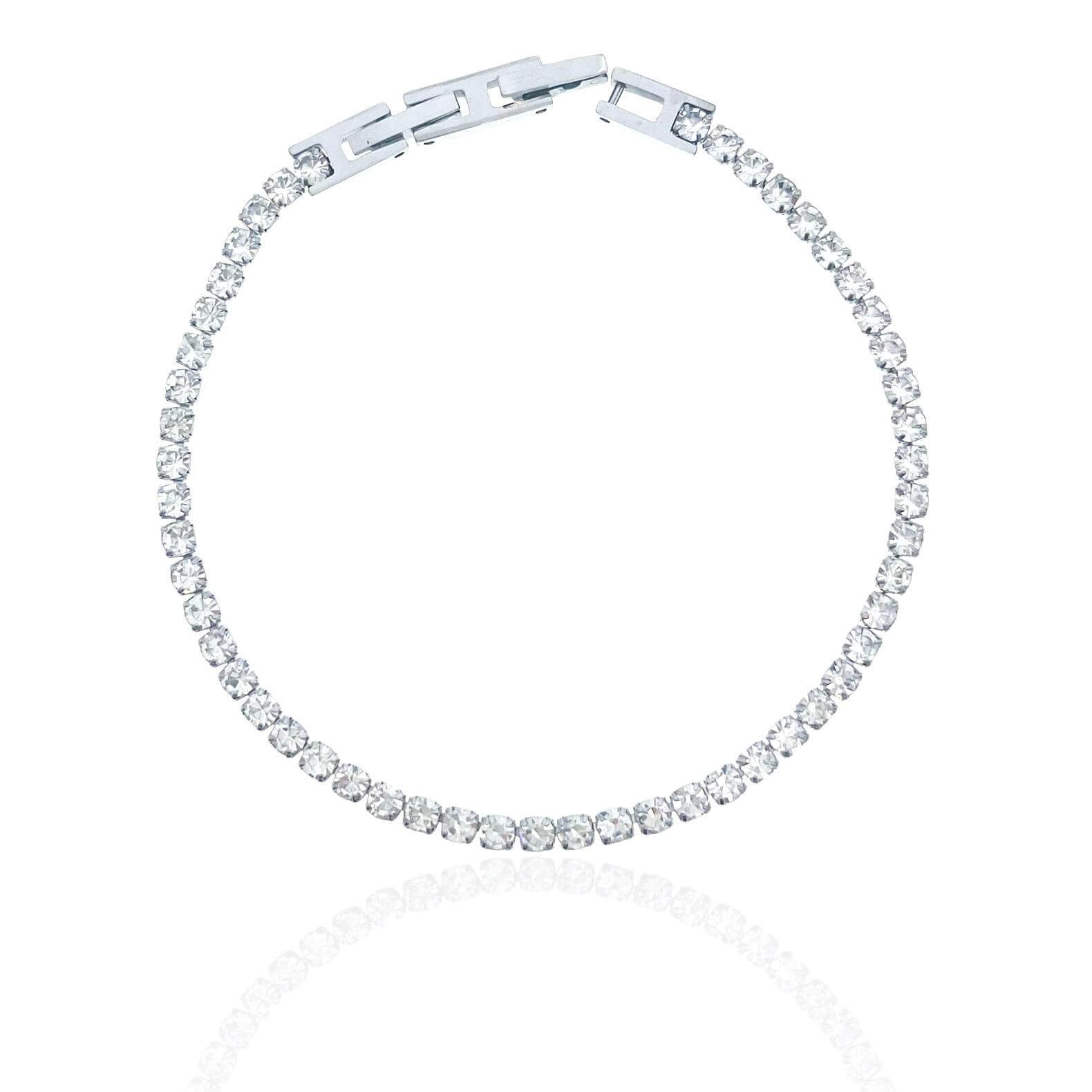 Bracciale tennis acciaio 3mm