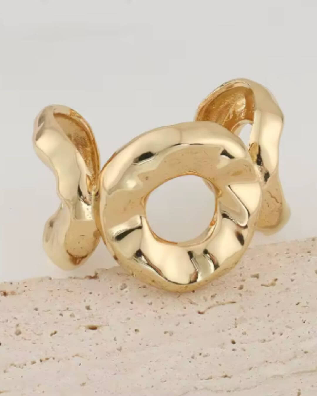 Bracciale acciaio cerchi martellati