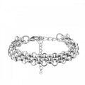 Bracciale regolabile acciaio catena