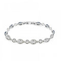 Bracciale tennis acciaio castoni strass