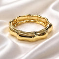 Bracciale rigido acciaio bamboo