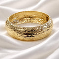 Bracciale rigido acciaio rigato