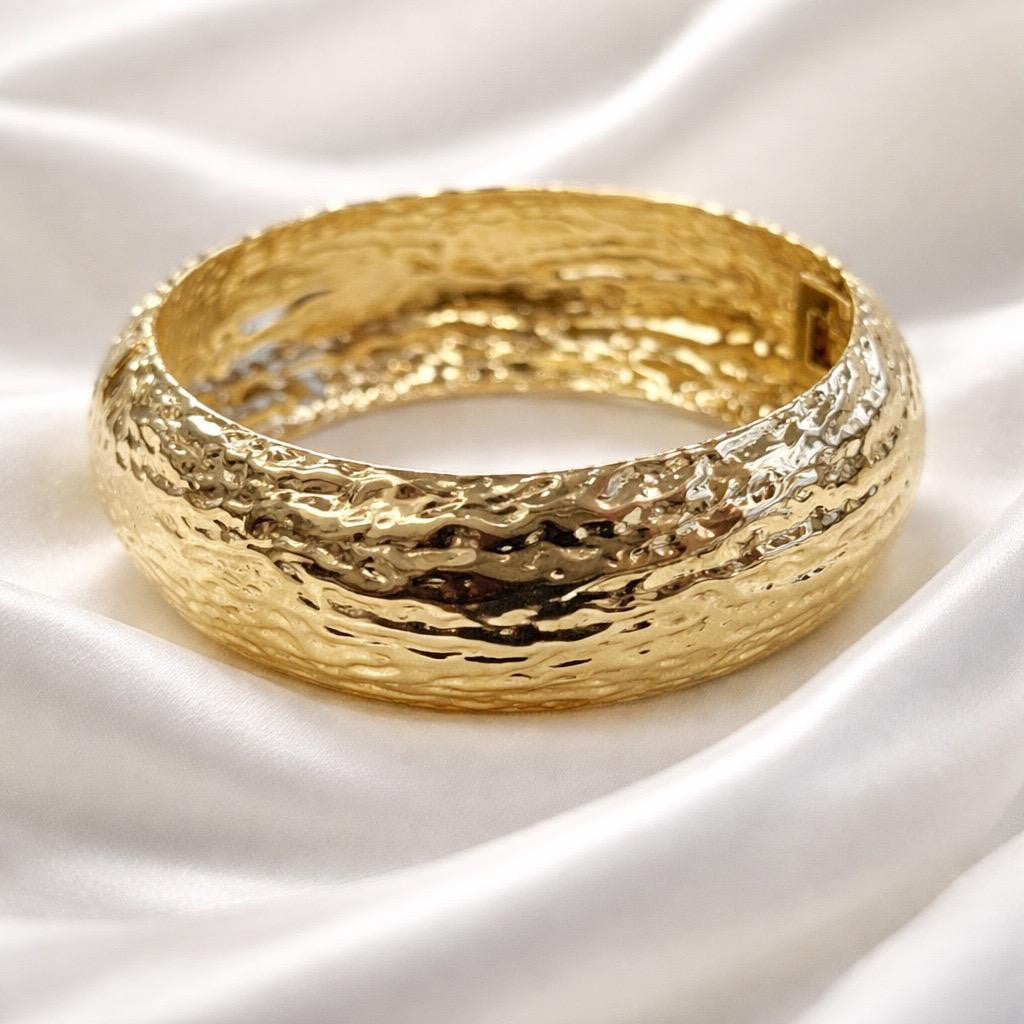 Bracciale rigido acciaio rigato
