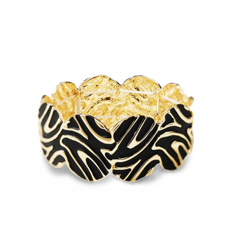 Bracciale elastico metallo ovale smaltato