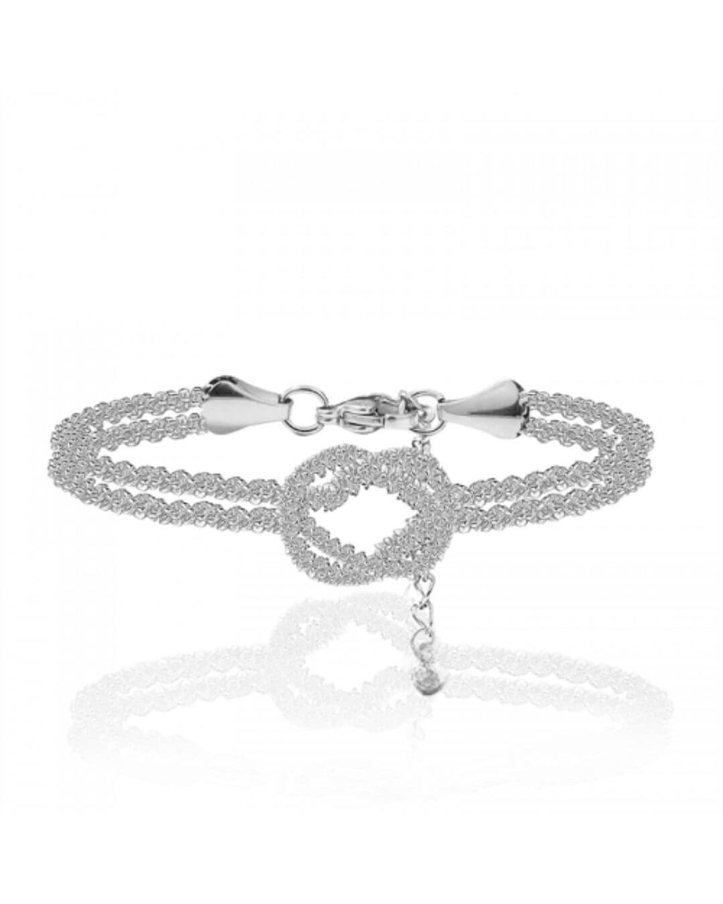 Bracciale regolabile acciaio nodo