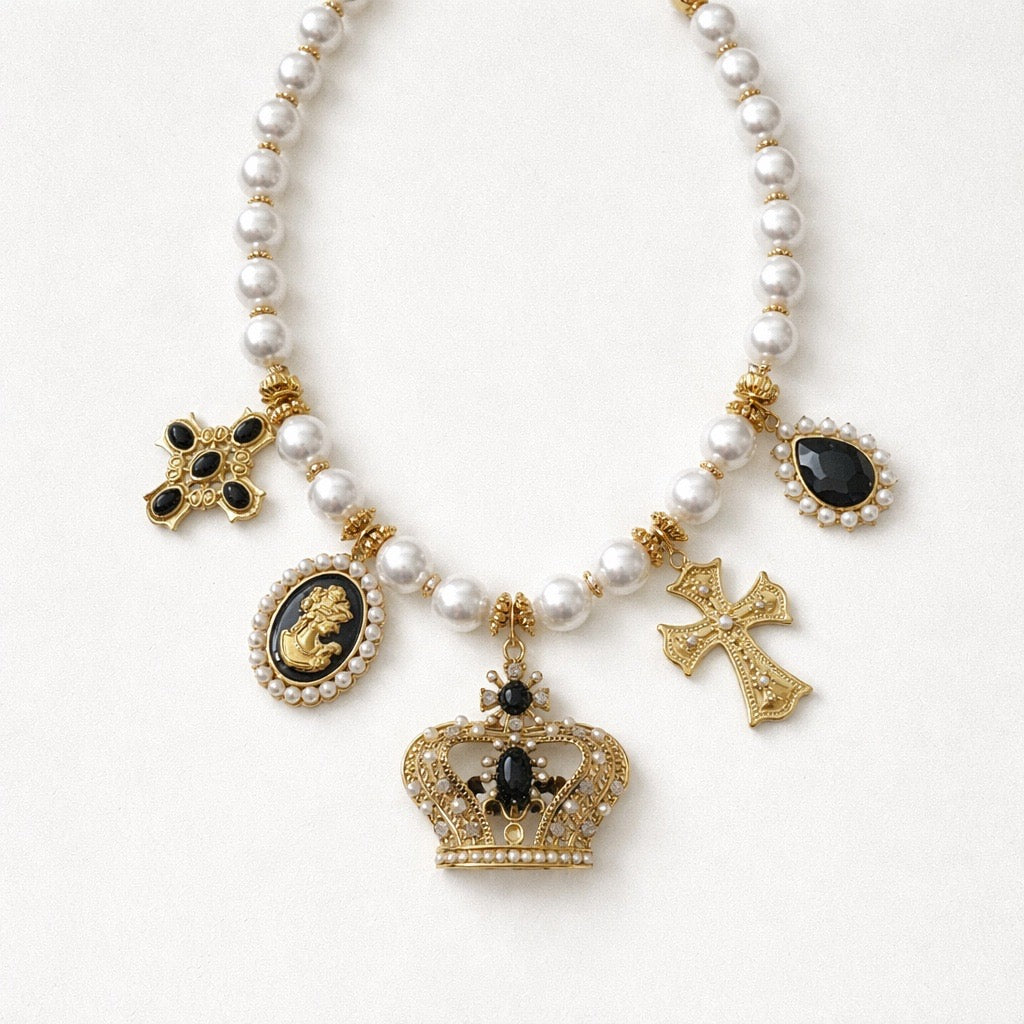 Collana perle corona