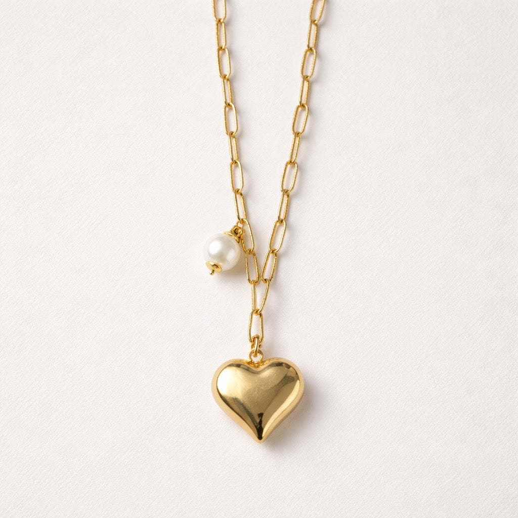 Collana perle cuore