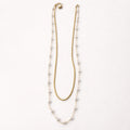Collana perle piattina