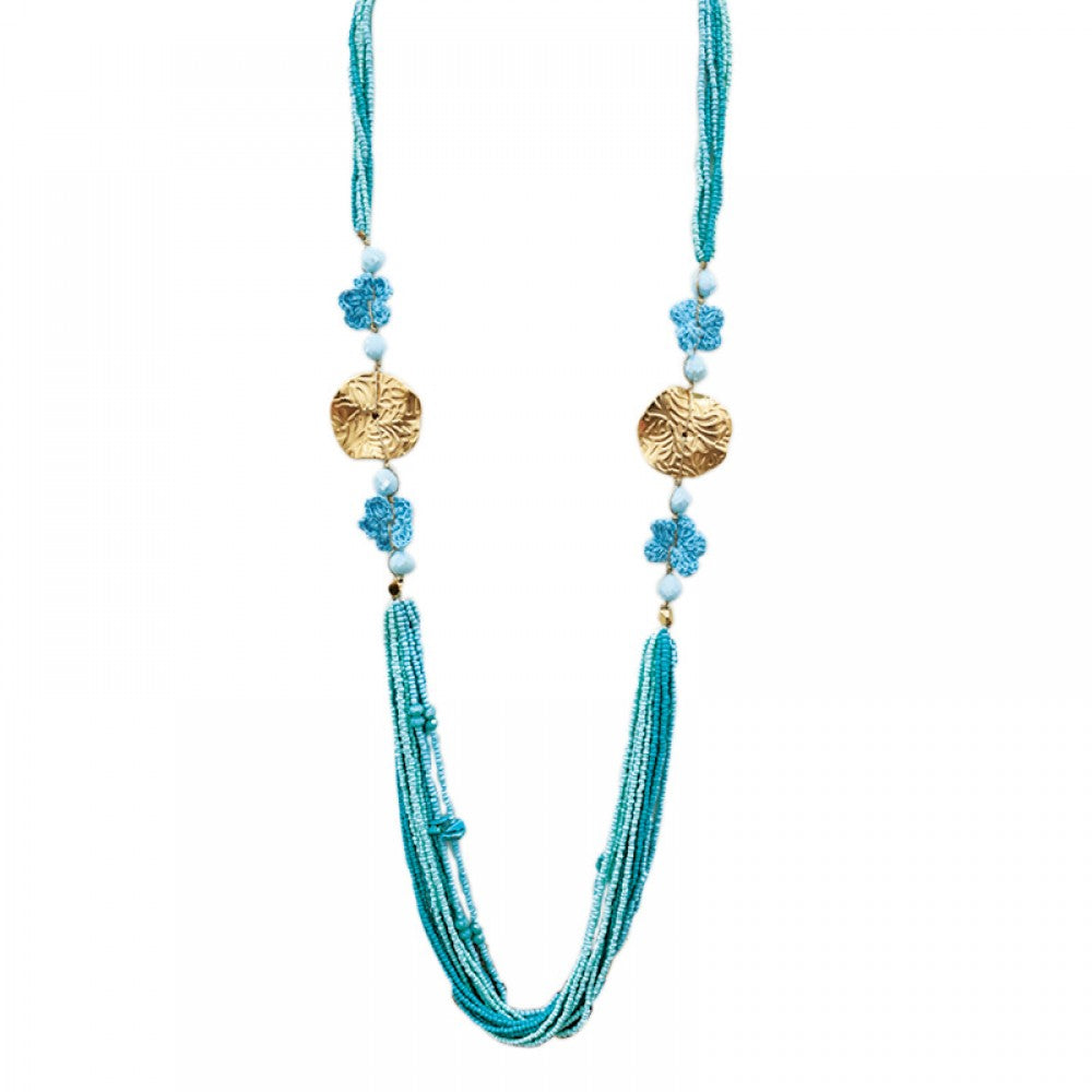 Collana lunga perline