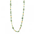 Collana lunga metallo pietre