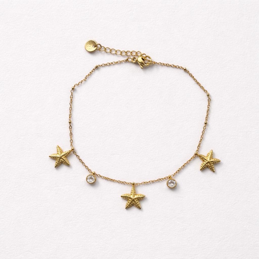 Cavigliera stelle marine acciaio