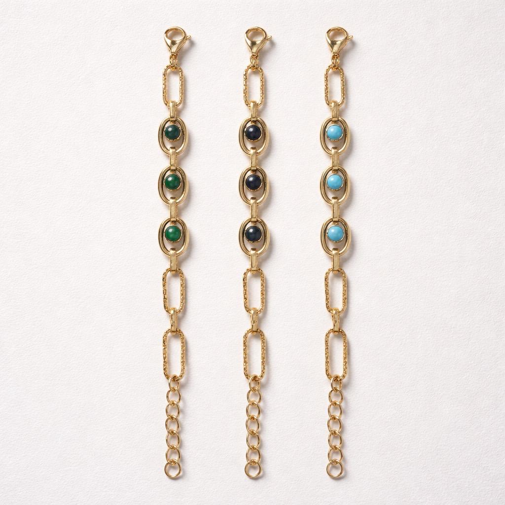 Bracciale regolabile castone pietra