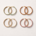 Orecchini cerchi strass