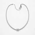 Collana tennis regolabile fiore