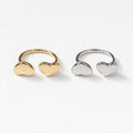 Anello acciaio doppio cuore