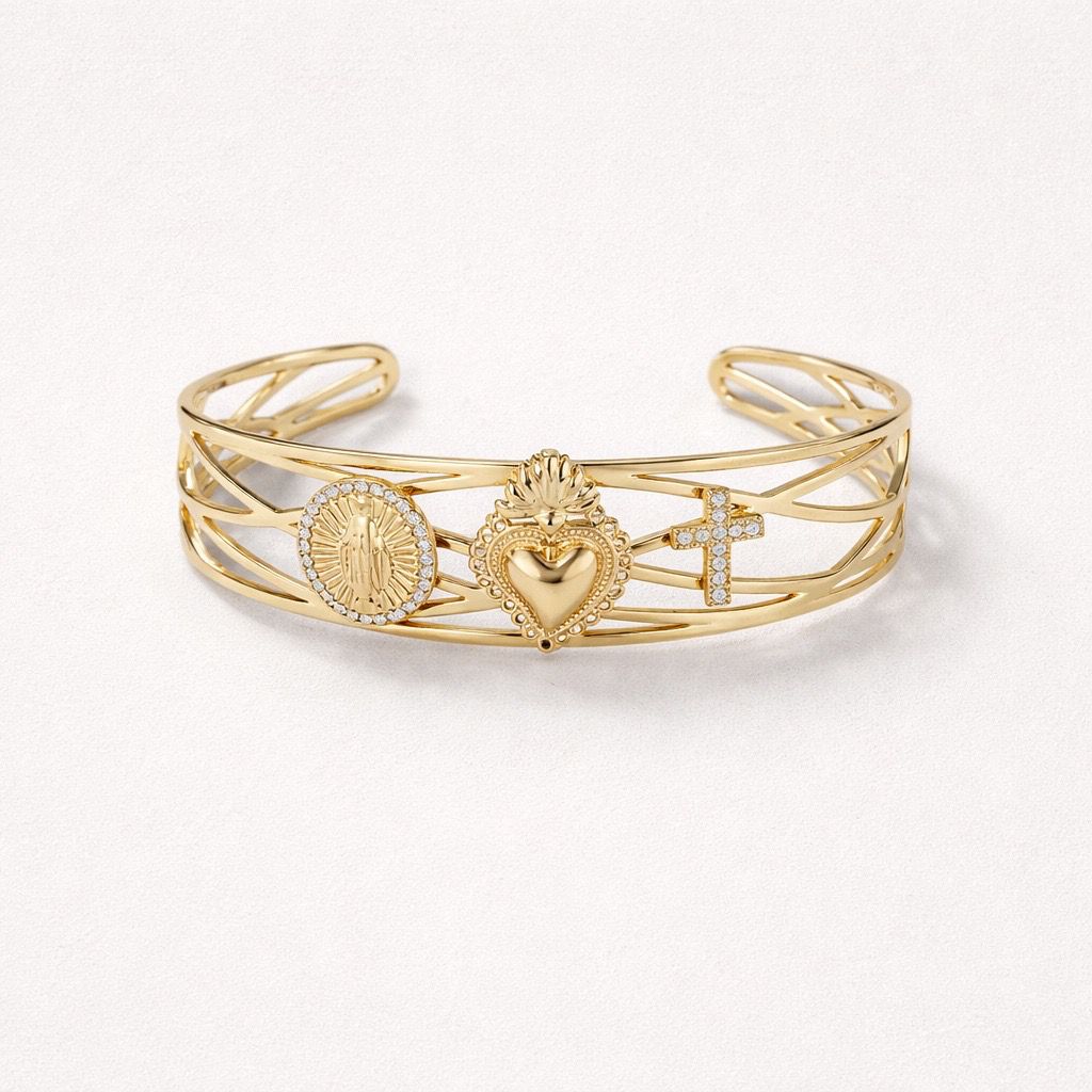 Bracciale rigido croce