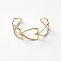 Bracciale rigido cuori acciaio
