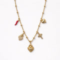 Collana regolabile acciaio cuore sacro