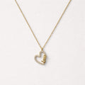 Collana regolabile acciaio cuore love