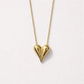 Collana regolabile acciaio cuore bold