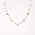 Collana regolabile acciaio mini strass cuori