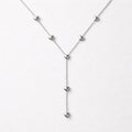 Collana regolabile acciaio cuoricini pendenti