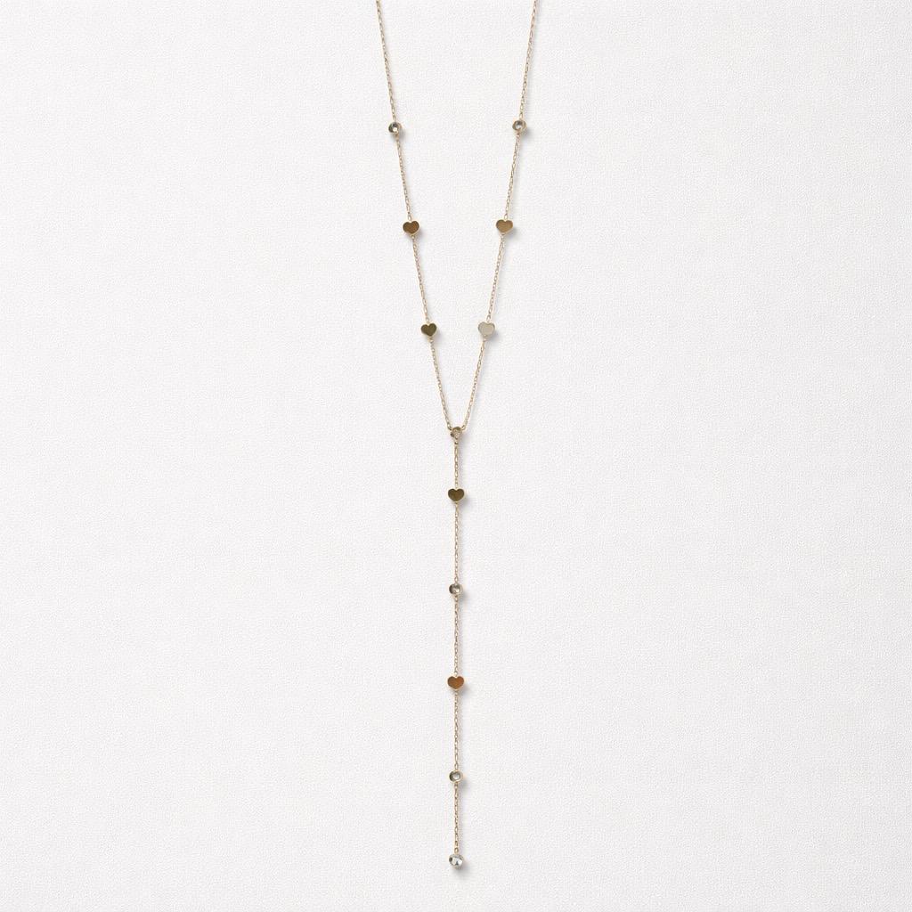 Collana lunga cuoricini