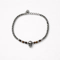 Uomo bracciale acciaio teschio