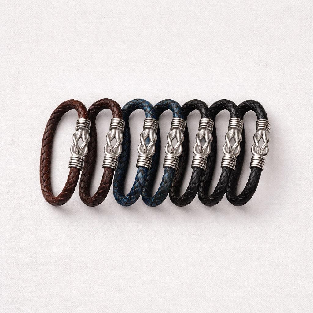 Uomo bracciale nodo