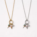 Collana regolabile acciaio mini charms gelato