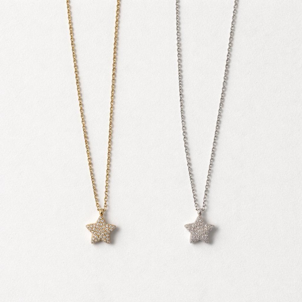 Collana regolabile acciaio stella