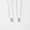 Collana regolabile acciaio zircone