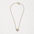 Collana regolabile acciaio pallina strass