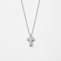Collana regolabile acciaio croce