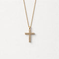 Collana regolabile acciaio croce